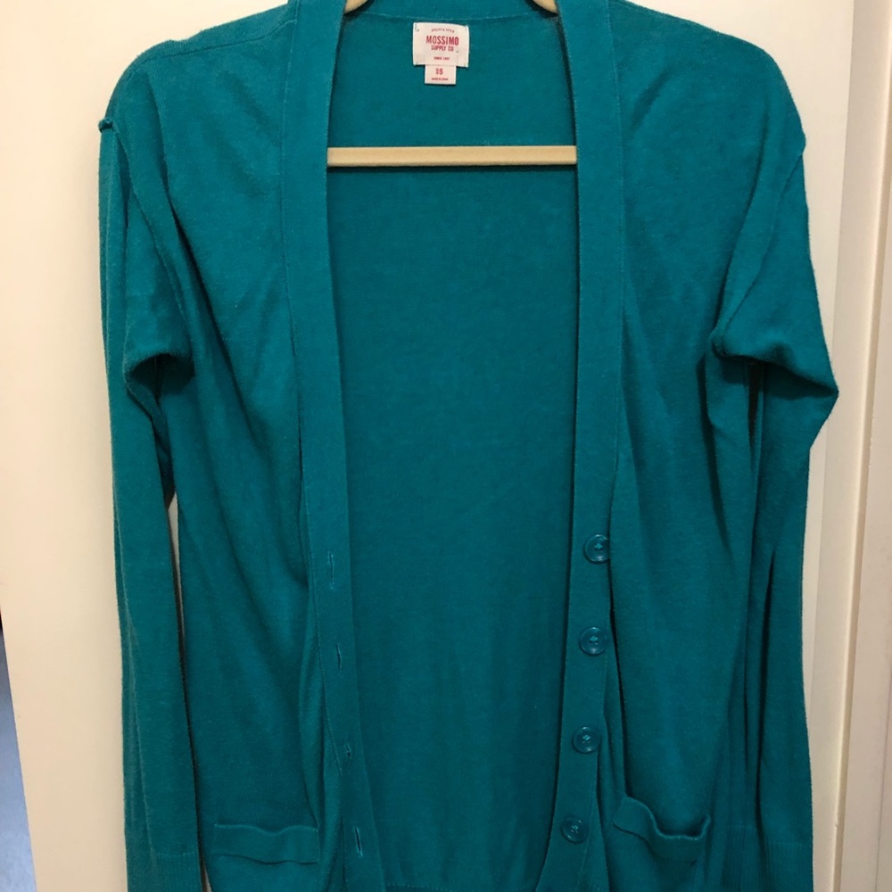 Turquoise cardigan